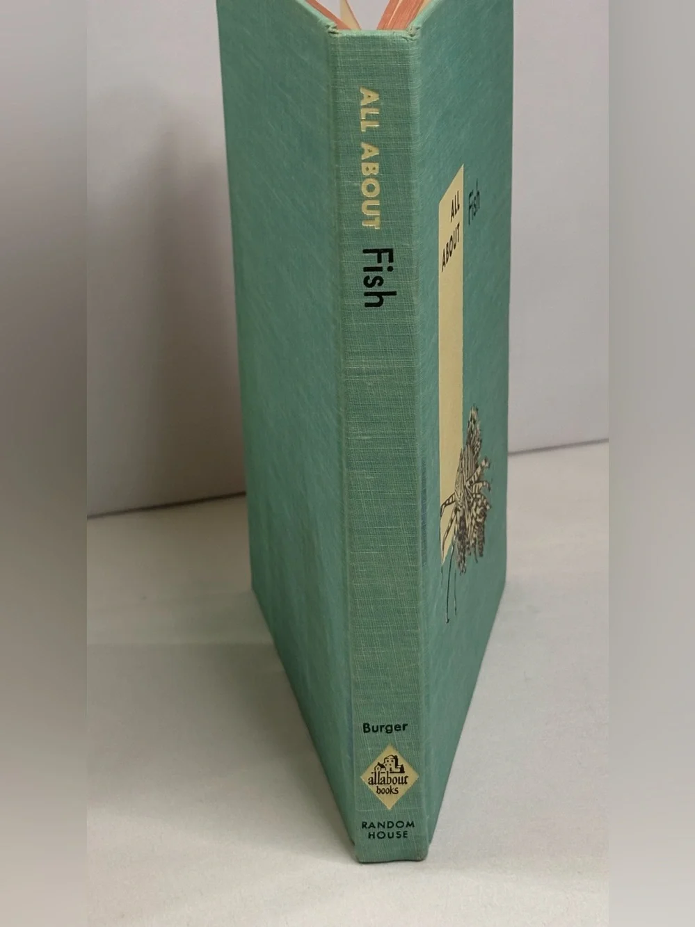 1960’s All About Birds Red &Fish Hardcover Books - Classic Bird & Fish Guide